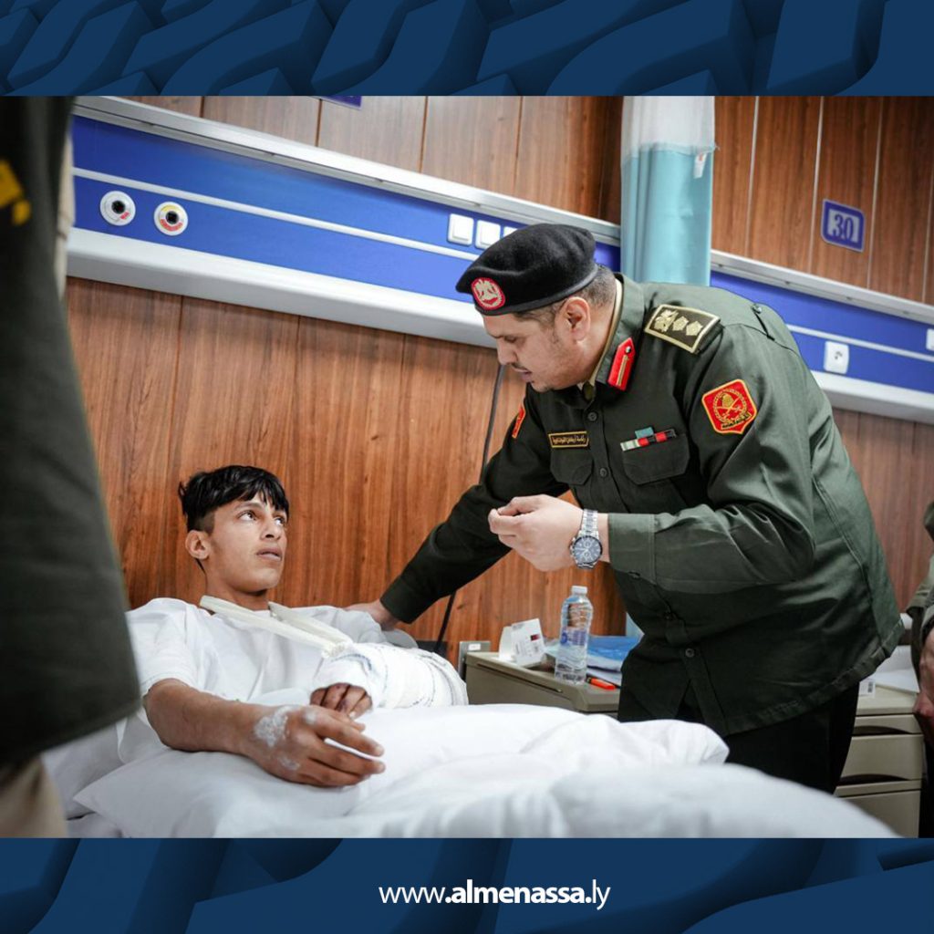015 1 شعبة التوجيه المعنوي تزور جرحى القوات المسلحة في القطرون