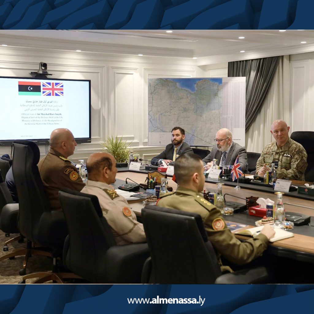 02 6 رئيس أركان الجيش الليبي بالمنطقة الغربية يستقبل وفدًا بريطانيًا رفيع المستوى