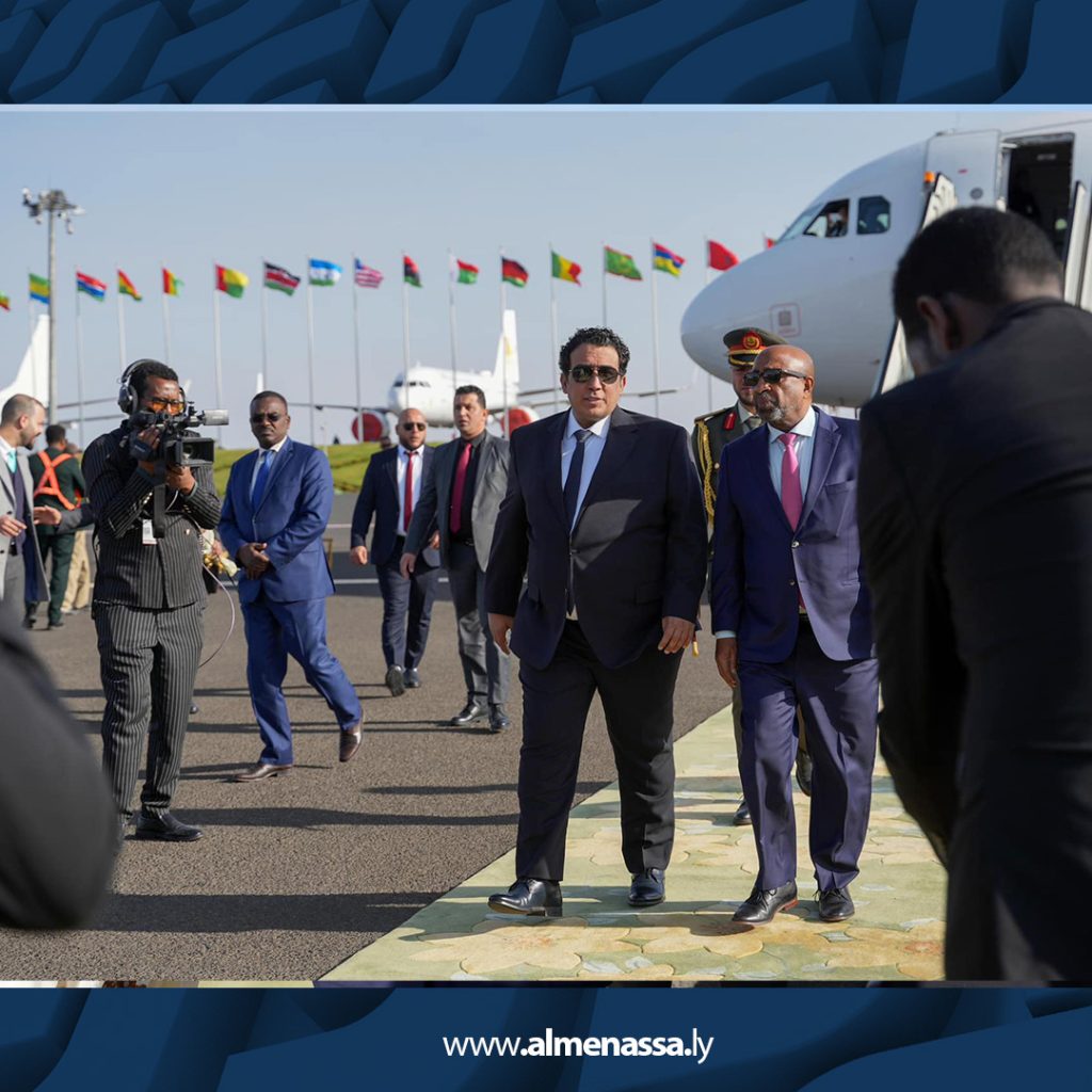 03 33 المنفي يصل إلى أديس أبابا للمشاركة في قمة الاتحاد الإفريقي