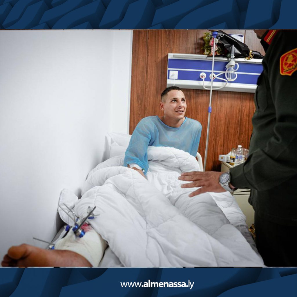 04 27 شعبة التوجيه المعنوي تزور جرحى القوات المسلحة في القطرون