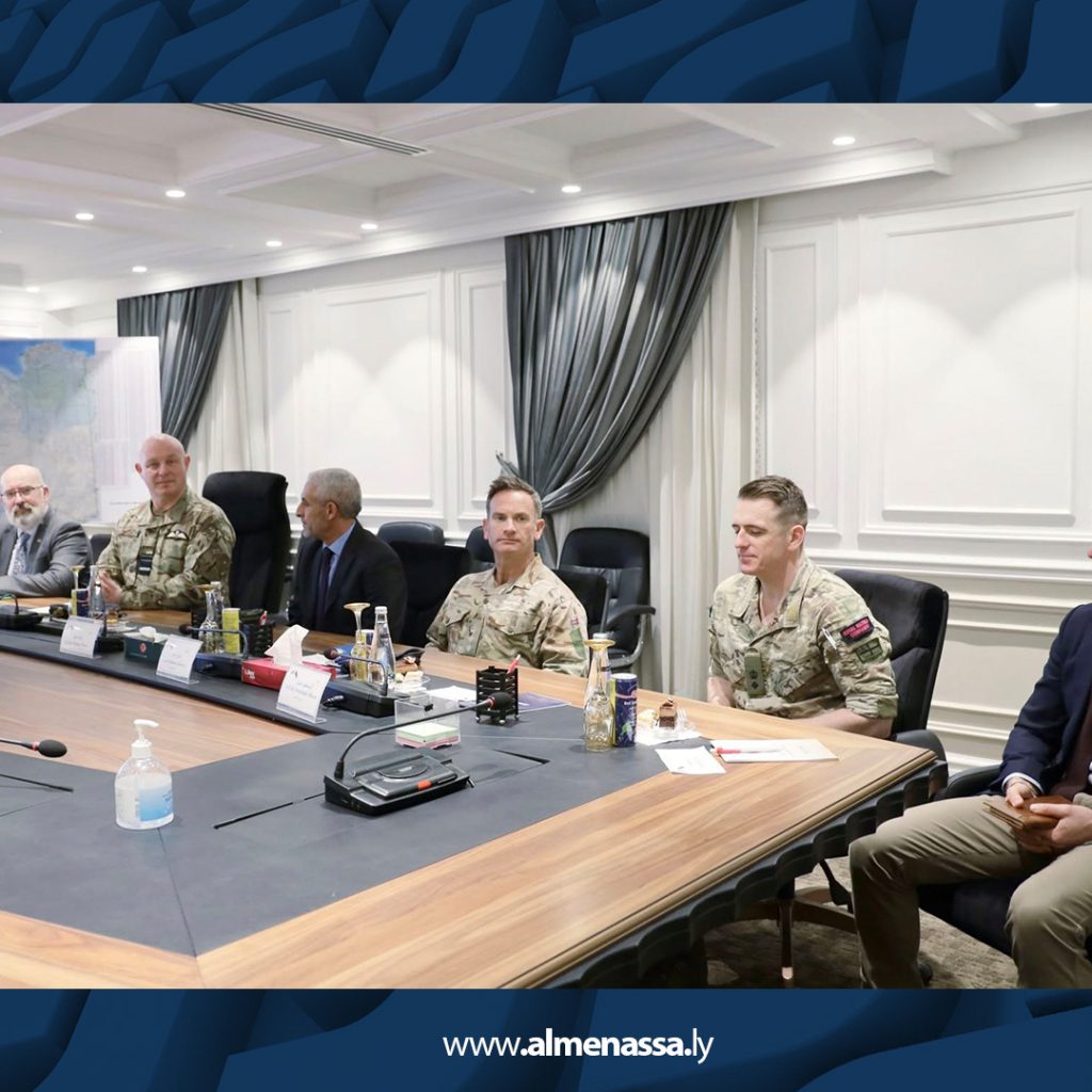 04 5 رئيس أركان الجيش الليبي بالمنطقة الغربية يستقبل وفدًا بريطانيًا رفيع المستوى