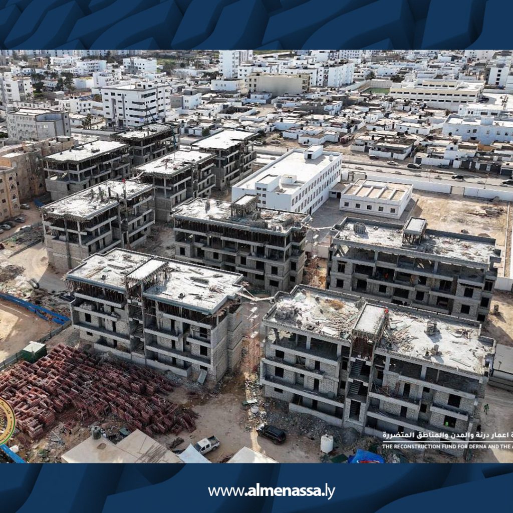 06 22 صندوق إعادة إعمار درنة يواصل بناء "72" وحدة سكنية ضمن مشروع "الحي الإسلامي"