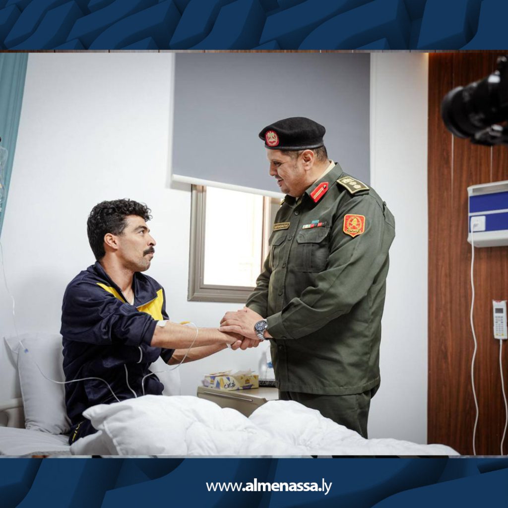 06 26 شعبة التوجيه المعنوي تزور جرحى القوات المسلحة في القطرون