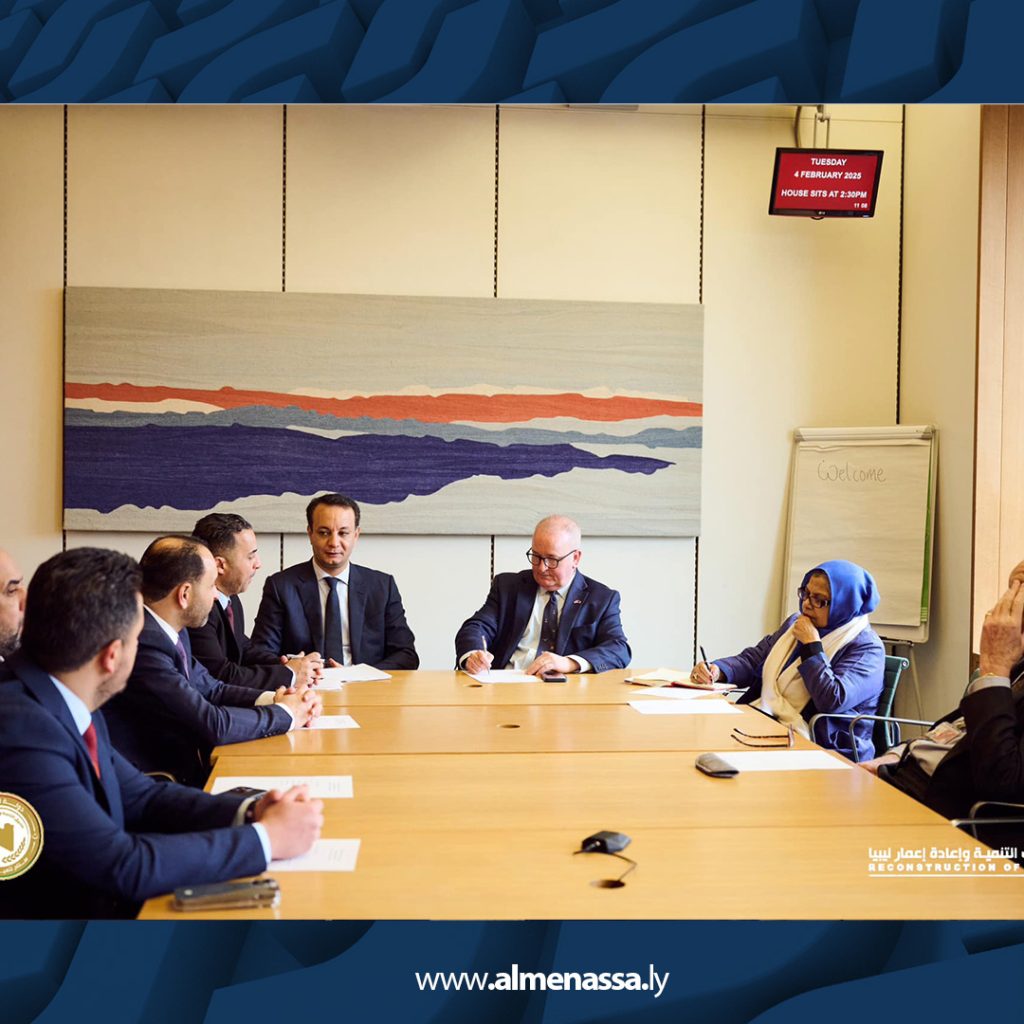 06 7 المهندس بالقاسم حفتر يلتقي المجموعة البرلمانية البريطانية حول ليبيا في لندن