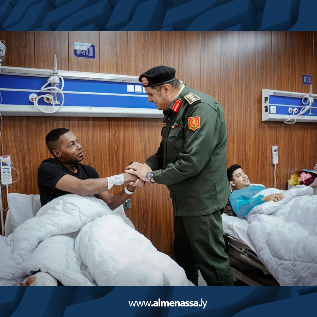 07 17 شعبة التوجيه المعنوي تزور جرحى القوات المسلحة في القطرون