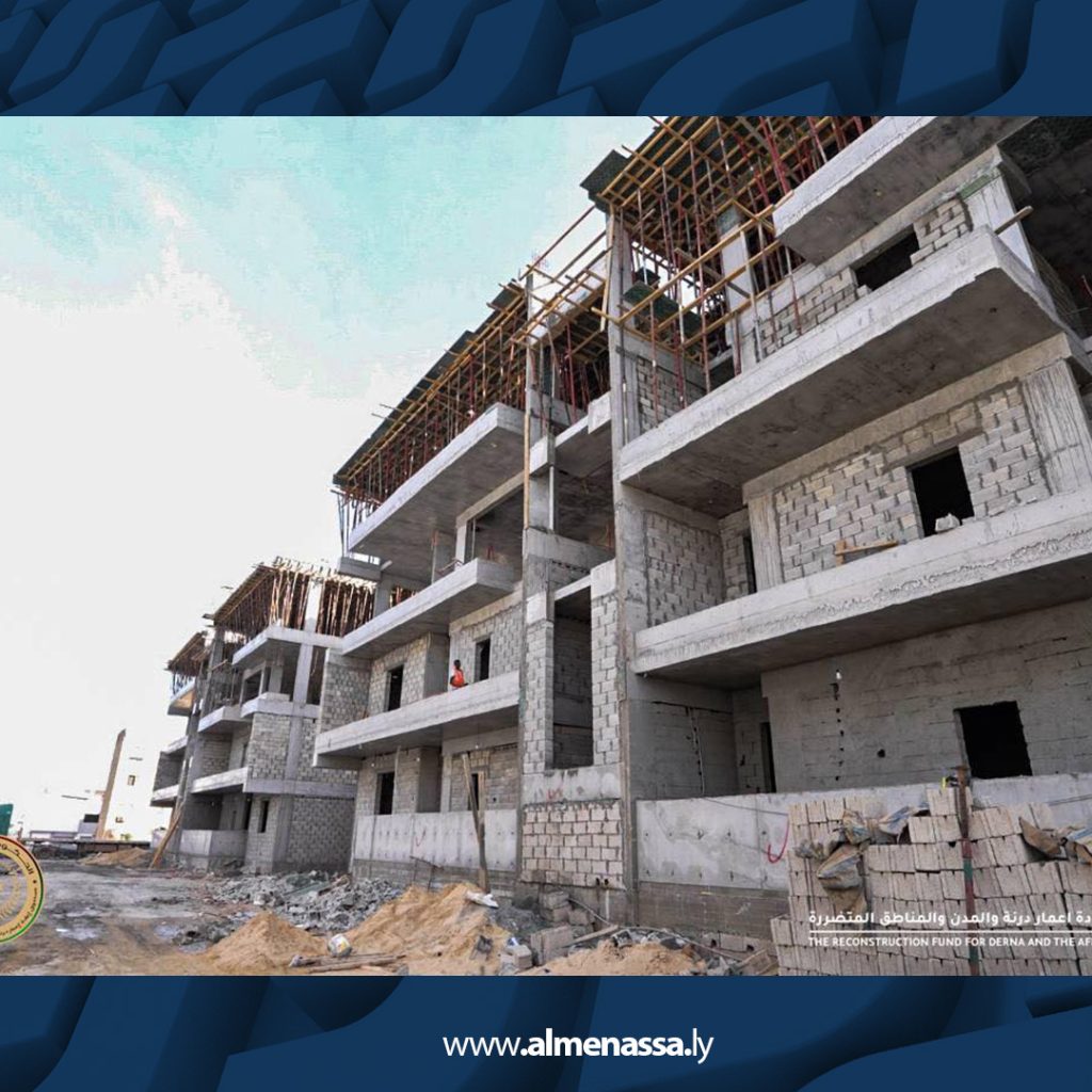 08 12 صندوق إعادة إعمار درنة يواصل بناء "72" وحدة سكنية ضمن مشروع "الحي الإسلامي"