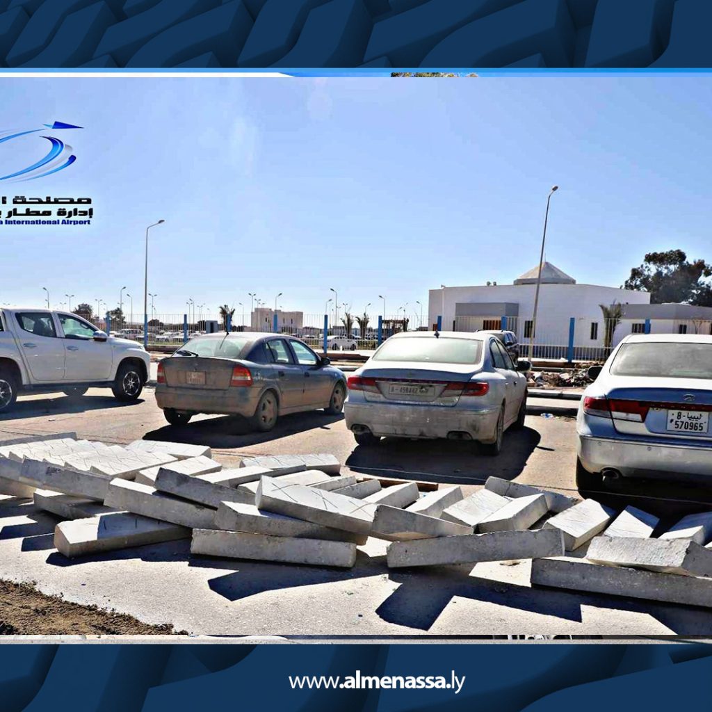 08 9 متابعة تقدم أعمال الإعمار والتطوير في مطار بنينا الدولي