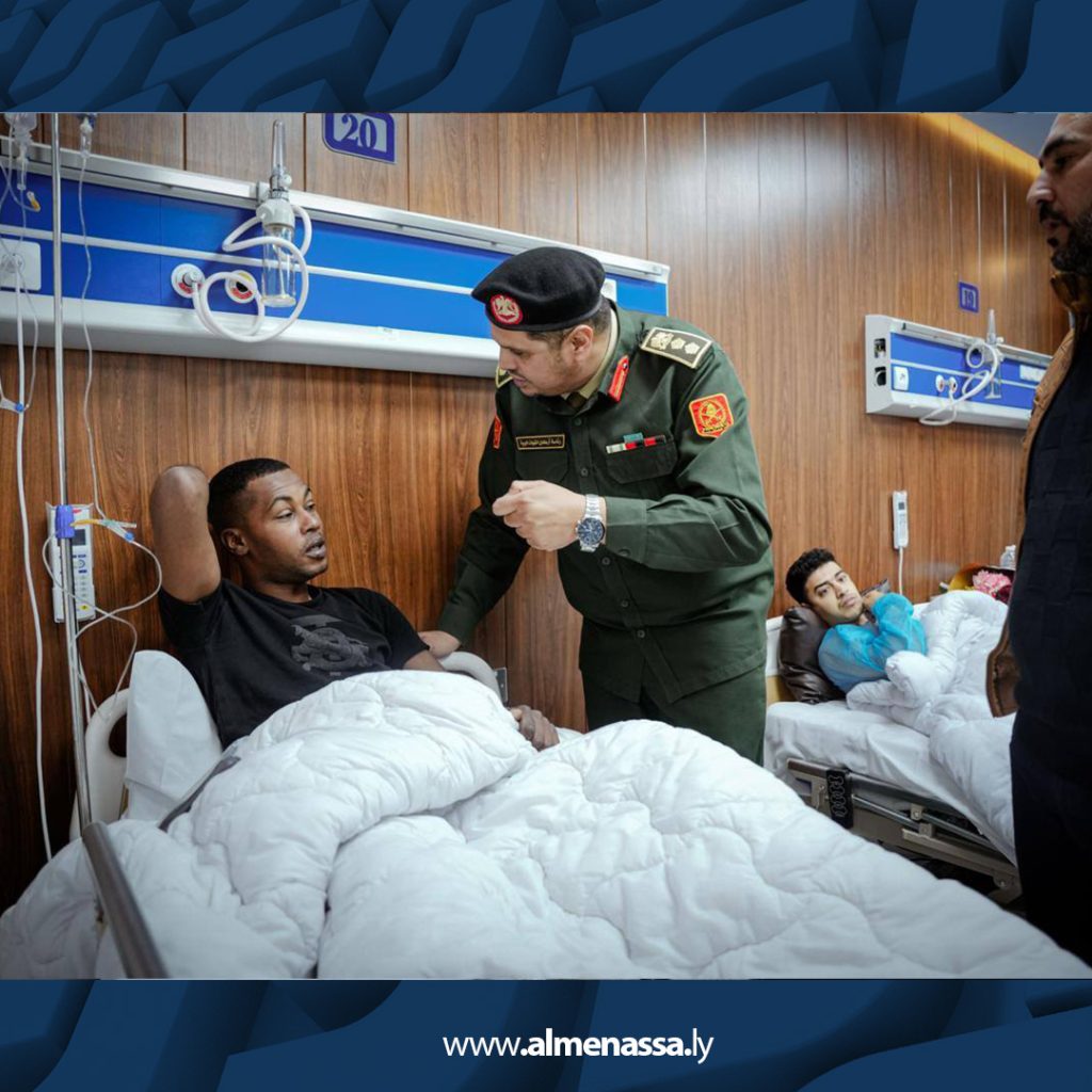 09 9 شعبة التوجيه المعنوي تزور جرحى القوات المسلحة في القطرون