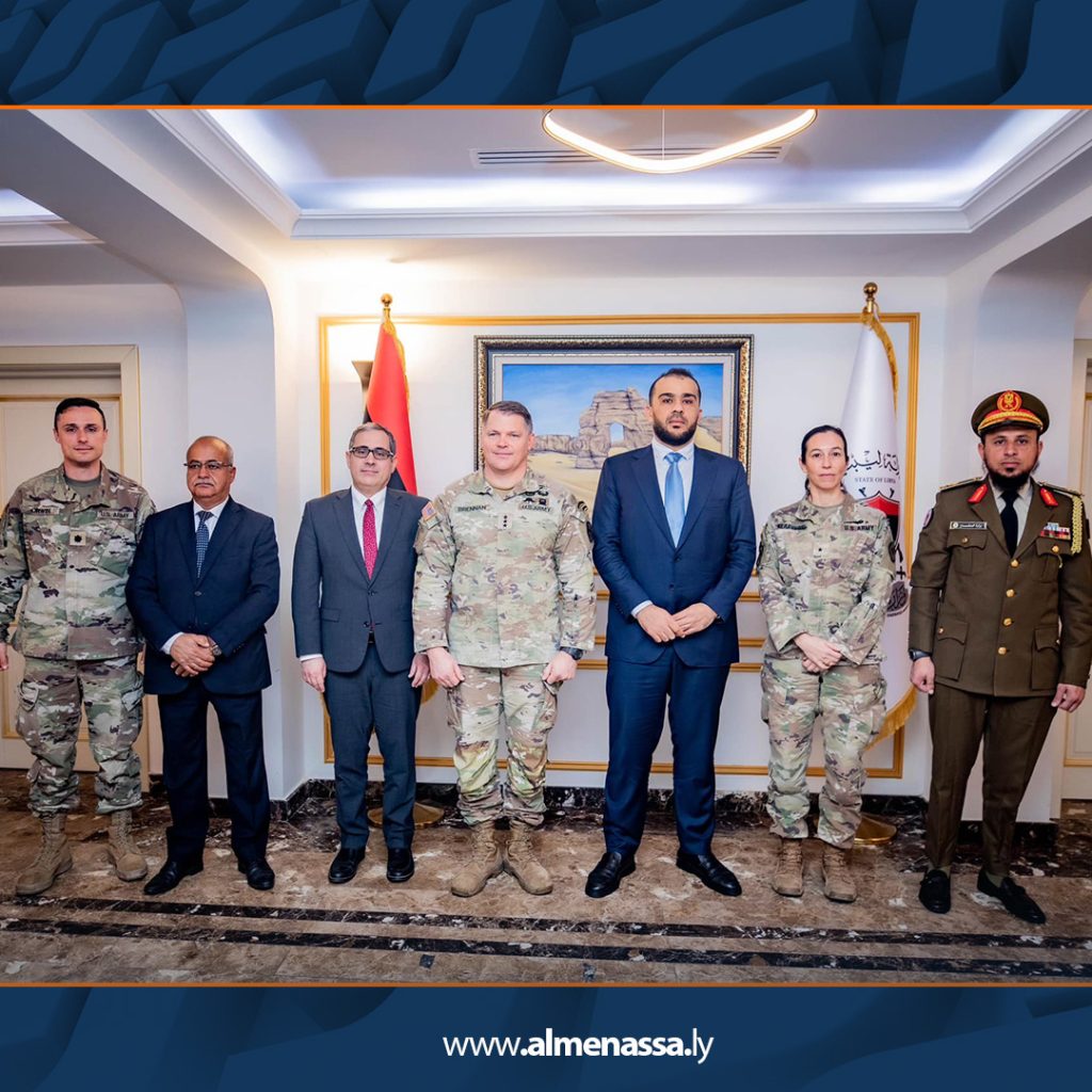 dhgm 1 وكيل وزارة الدفاع بحكومة الوحدة يبحث مع القيادة العسكرية الأمريكية تحسين التعاون العسكري والأمني