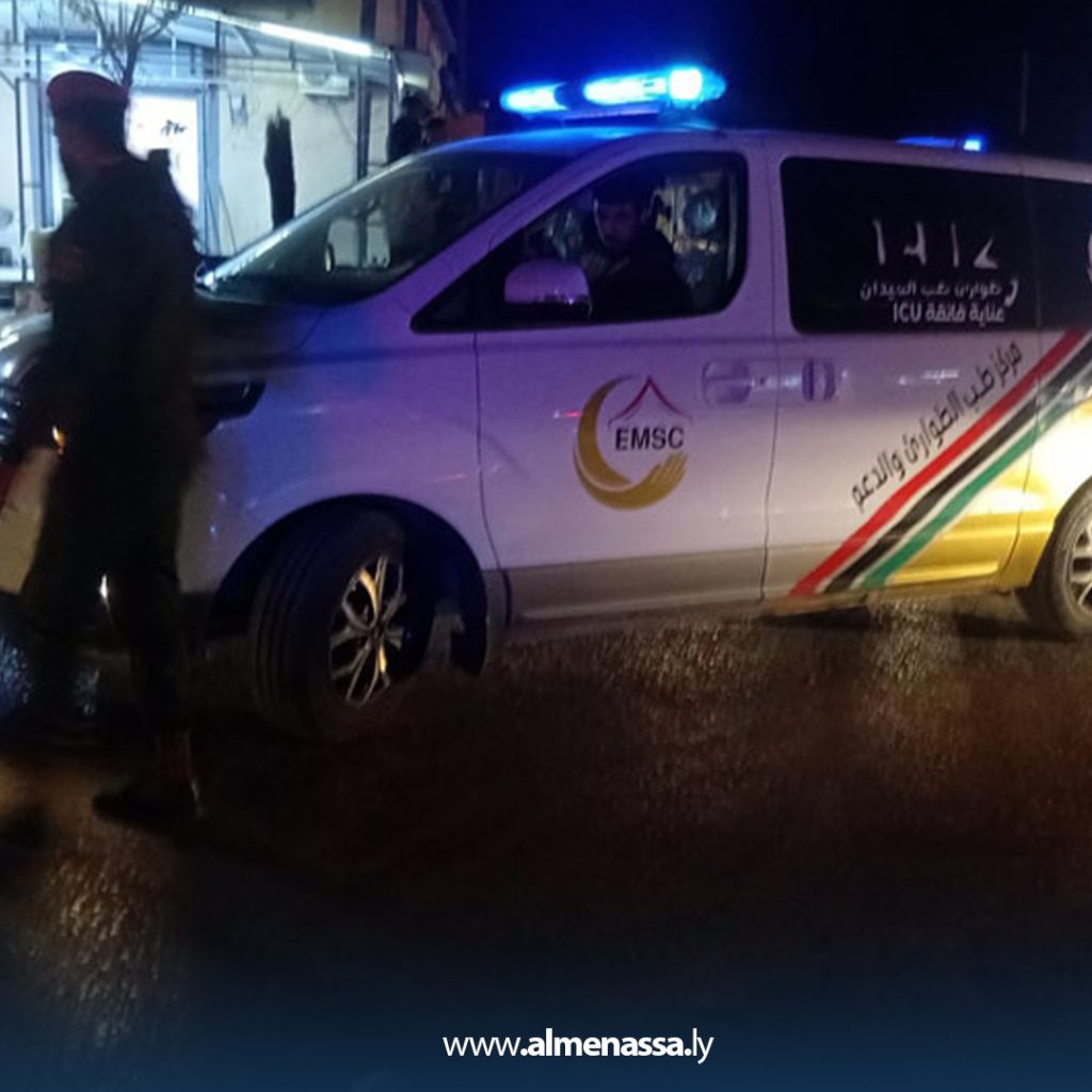 ext 58 الأجهزة الأمنية تواصل جهودها في الأصابعة لإخماد الحرائق وحماية المواطنين