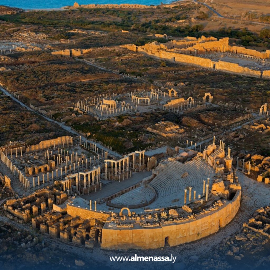 ext 59 وفد رفيع المستوى يزور لبدة الأثرية لتقييم حال الموقع معلنا عن قرب رفع الحظر عنه