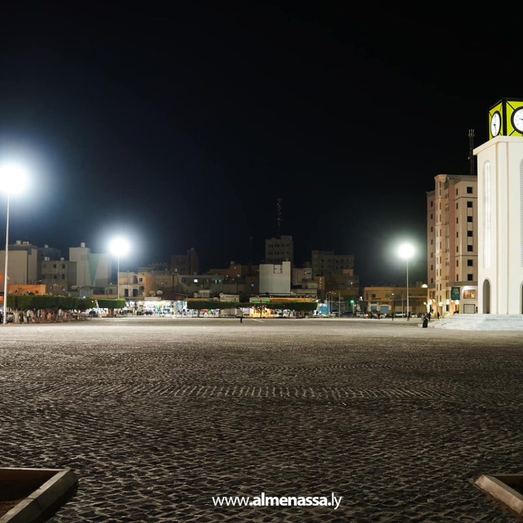 extra 90 قرب الانتهاء من مشروع تطوير وصيانة ميدان النصر وسط مصراتة