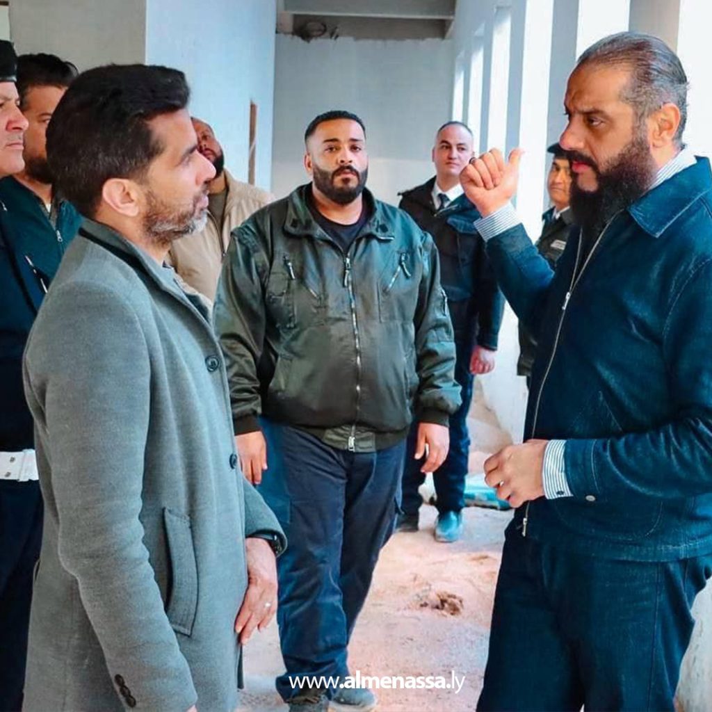 extra2 112 مدير أمن بنغازي الكبرى يتفقد المراحل النهائية لمقر المديرية الجديد بمنطقة الهواري