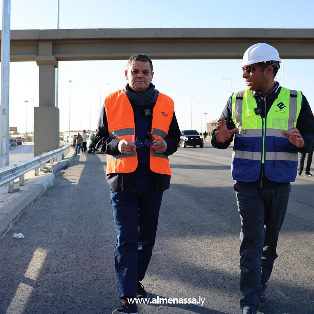 extra2 135 الدبيبة يتفقد الاستعدادات النهائية للقطاع الأول من الطريق الدائري الثالث في طرابلس