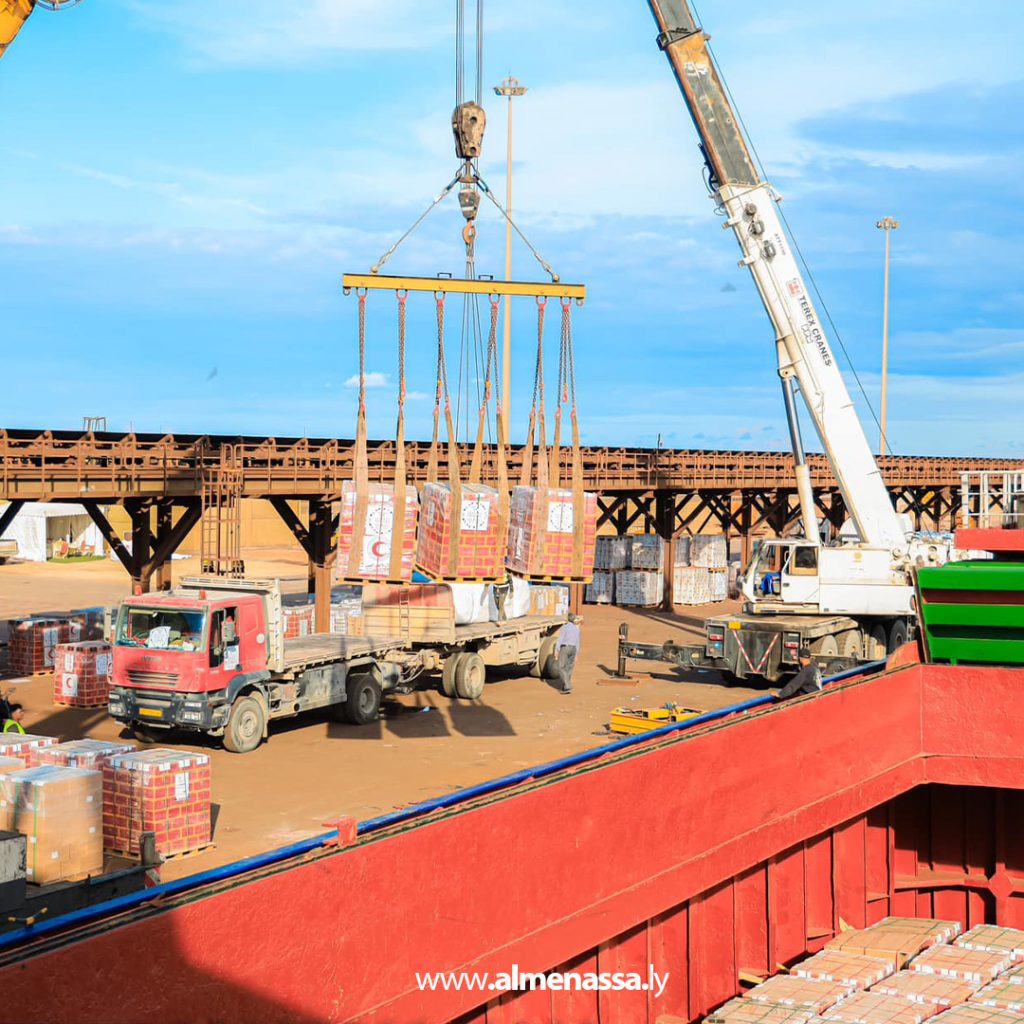 extra3 28 الاستعداد لانطلاق ثالث قافلة مساعدات بحرية من مصراتة إلى غزة