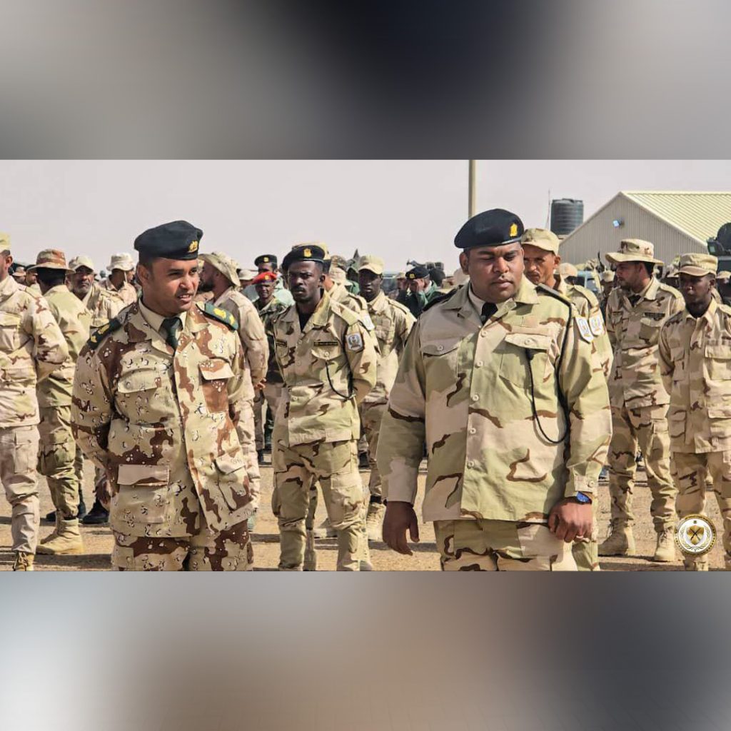 مكنبيل جمع صباحي للكتيبة 603 مشاة في قاعدة تمنهنت بكامل عتادها وآلياتها