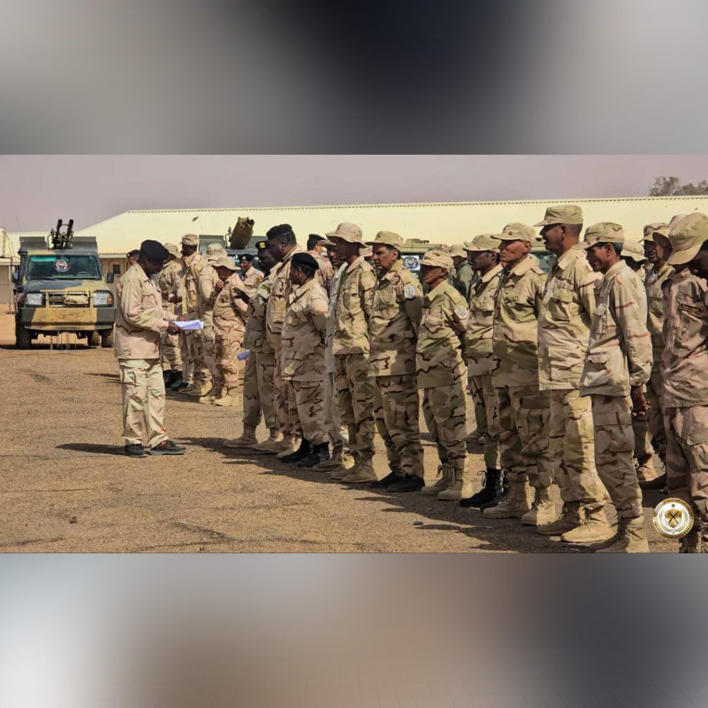 ميلب جمع صباحي للكتيبة 603 مشاة في قاعدة تمنهنت بكامل عتادها وآلياتها