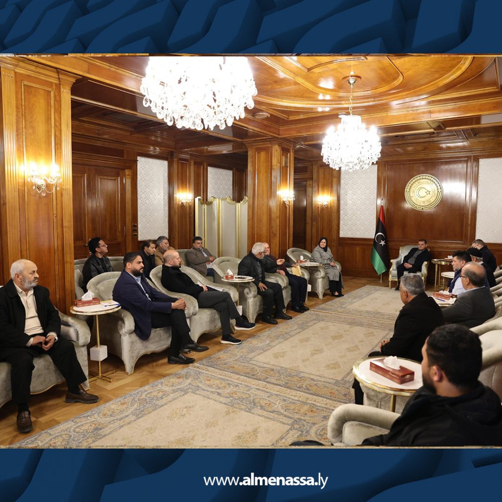 02 10 الدبيبة يستقبل أعضاء مجلس النواب ومخاتير بلديات الزاوية لبحث مستجدات الانتخابات البلدية