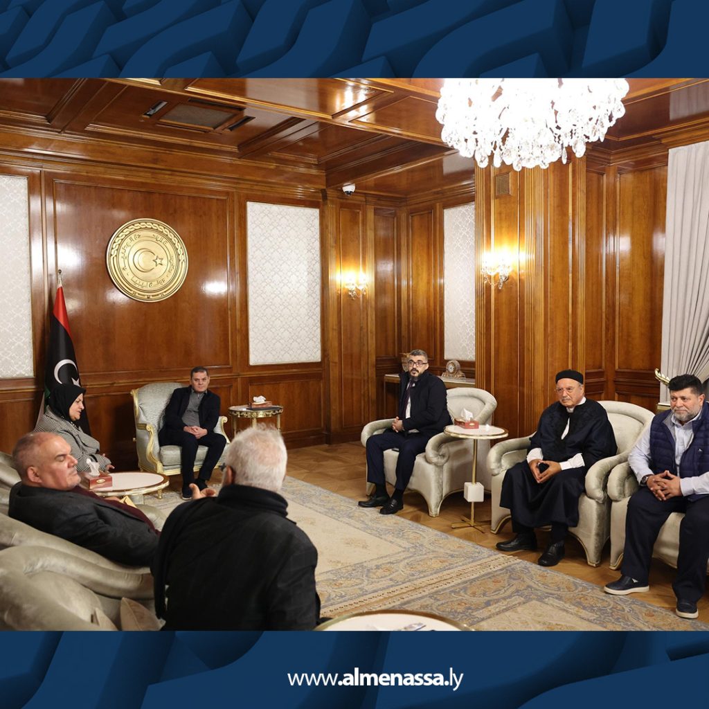 05 5 الدبيبة يستقبل أعضاء مجلس النواب ومخاتير بلديات الزاوية لبحث مستجدات الانتخابات البلدية