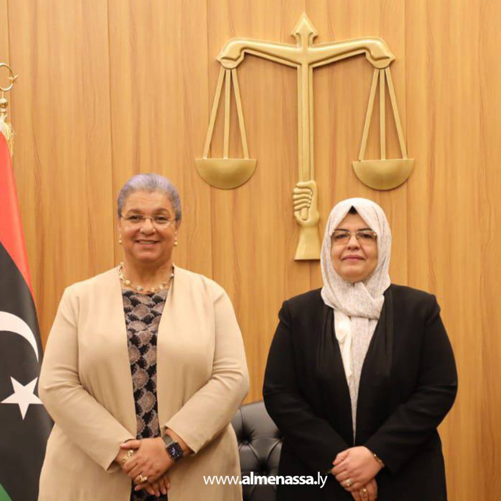 extra2 17 وزيرة العدل تستقبل الممثلة الخاصة للأمين العام للأمم المتحدة في ليبيا