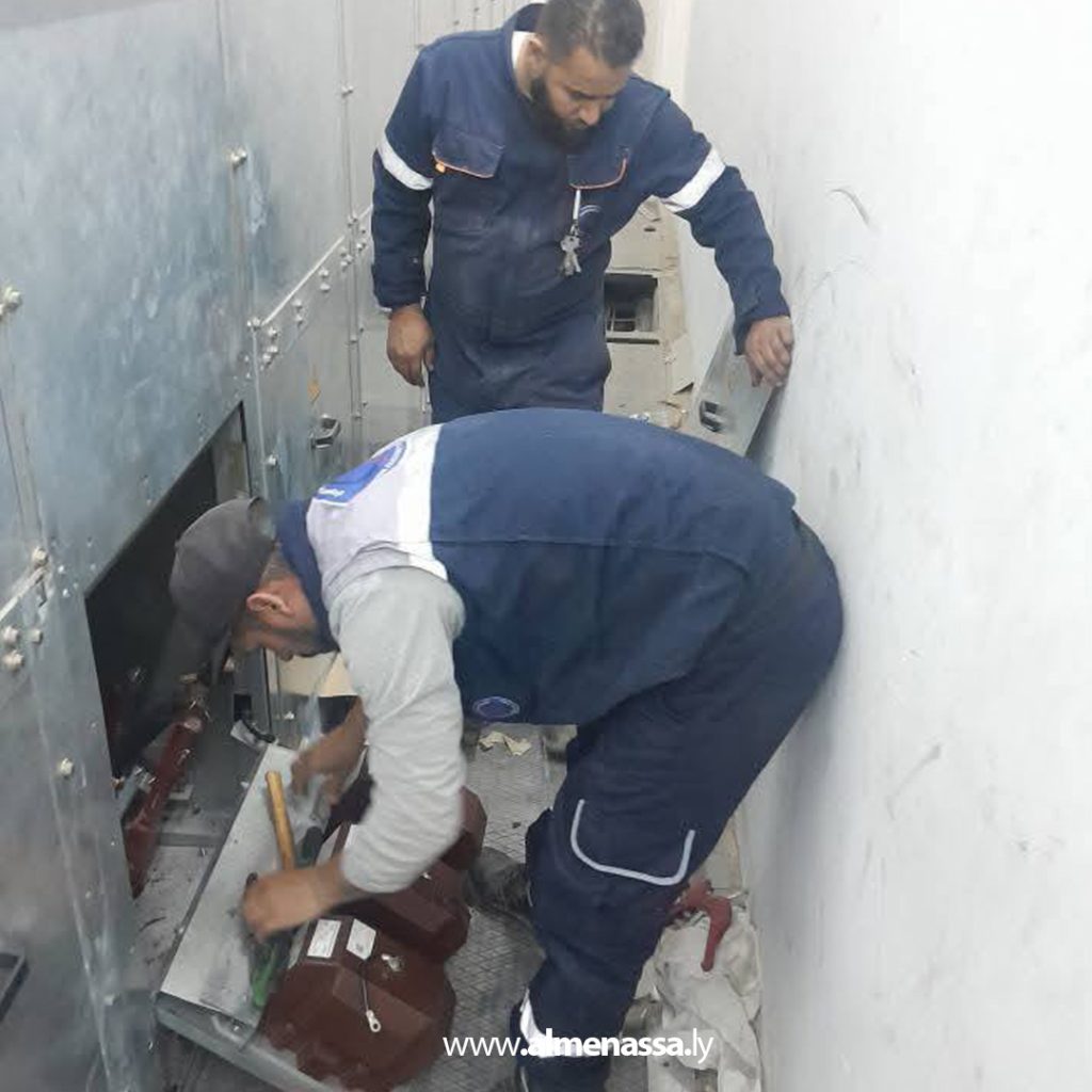 extra2 82 شركة الكهرباء: صيانة وشحن محطة تحويل إسبان بطرابلس