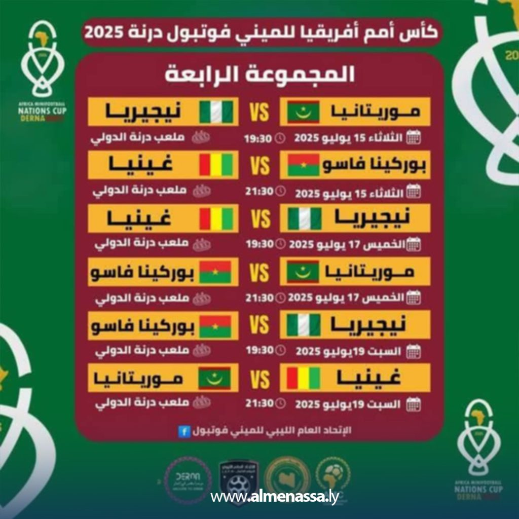 image 11 African Mini-Football Confederation unveils schedule for 2025 Africa Nations Cup in Libya 