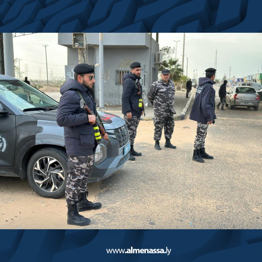 التة 1 دوريات أمنية مكثفة لتأمين منفذ رأس جدير ومكافحة التهريب
