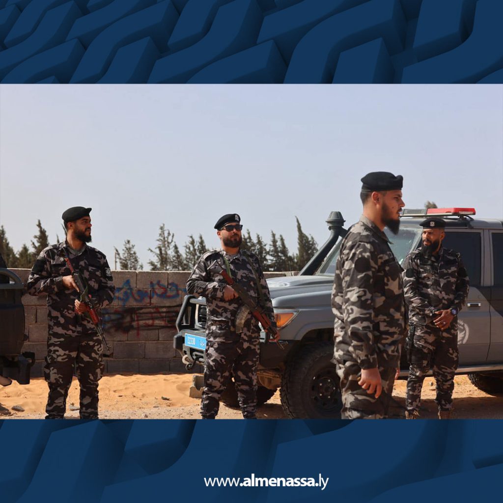 بقا إدارة إنفاذ القانون توقف الاعتداء على أرض مواطن في تاجوراء