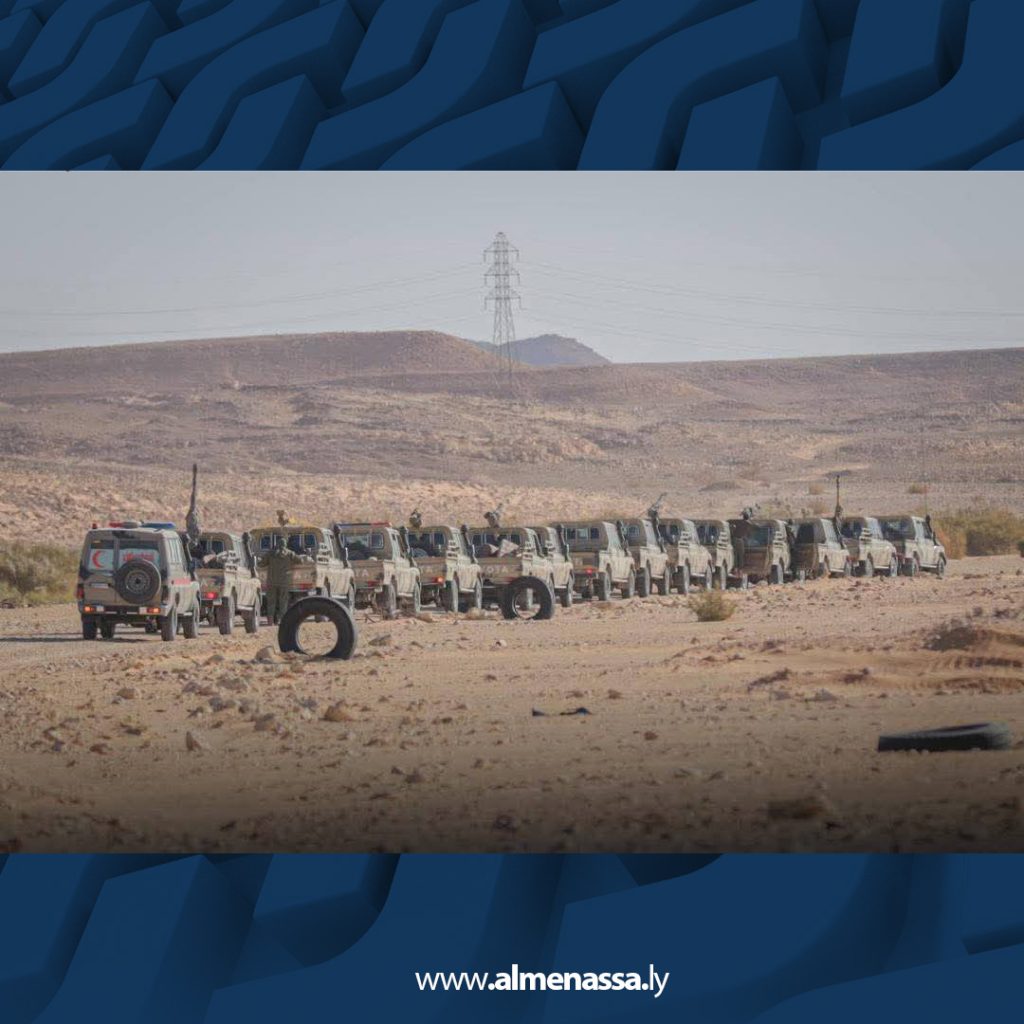 بيلى المنطقة الوسطى تحرك دوريات عسكرية من مصراتة مرورًا بالشويرف إلى اللود