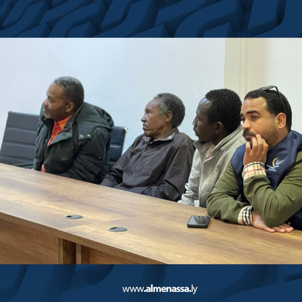 غاتنب جلسة حوارية مع اللاجئين السودانيين بالهيئة الليبية للإغاثة