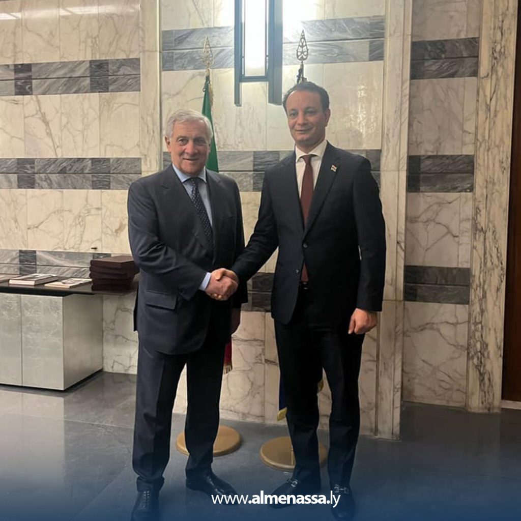 لبايىة ليبيا وإيطاليا تبحثان تعزيز التعاون في التنمية والإعمار وإعادة تشغيل الرحلات الجوية