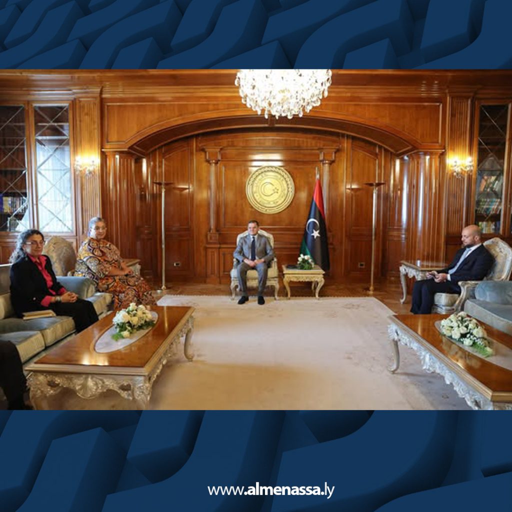 01 22 الممثلة الخاصة للأمين العام تلتقي رئيس حكومة الوحدة الوطنية لبحث سبل تعزيز الاستقرار في ليبيا