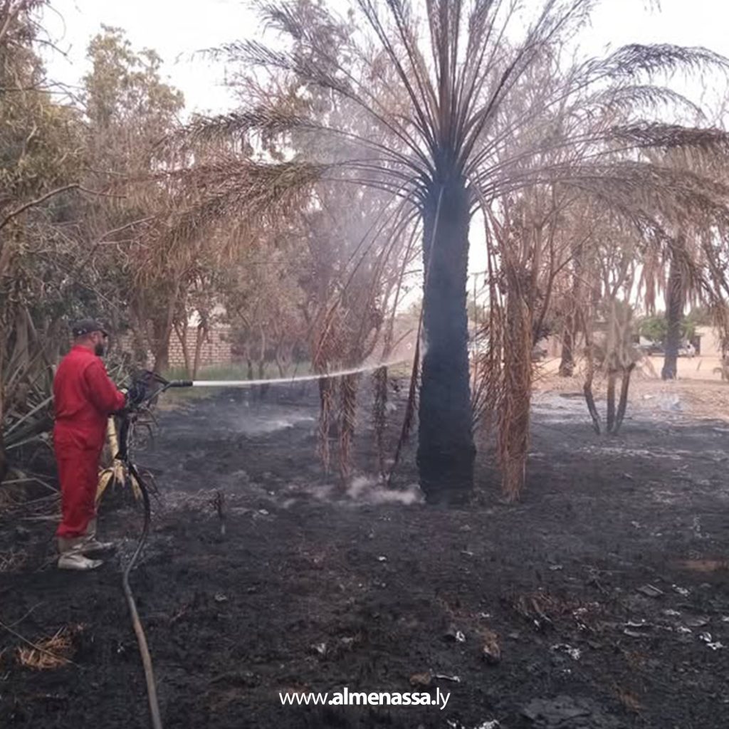 05 1 هيئة السلامة الوطنية بالكفرة تعلن عن حرائق في عدة مناطق