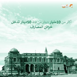 أكثر من 10مليار دينار من فئة 50دينار تدخل خزائن المصارف