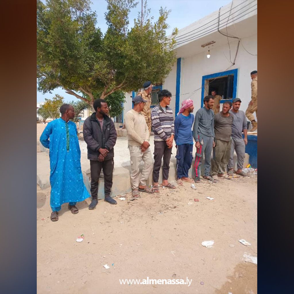 dghm جهاز مكافحة الهجرة غير الشرعية ينفذ حملة تفتيشية في ضواحي بنغازي