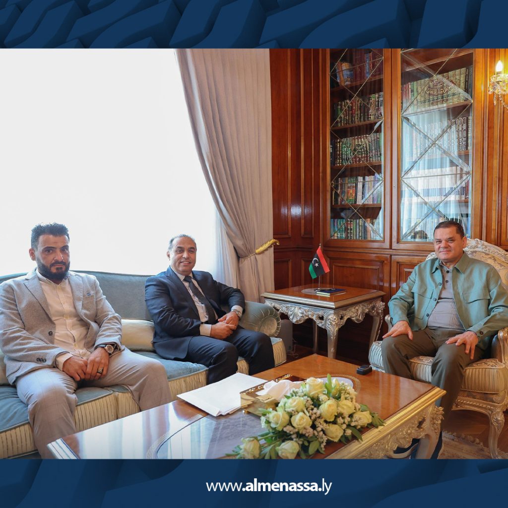 ext 1 رئيس حكومة الوحدة الوطنية يبحث أوضاع كرة القدم الليبية مع الاتحاد المحلي