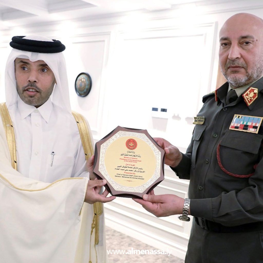 extra 41 الحداد يستقبل سفير دولة قطر لدى ليبيا