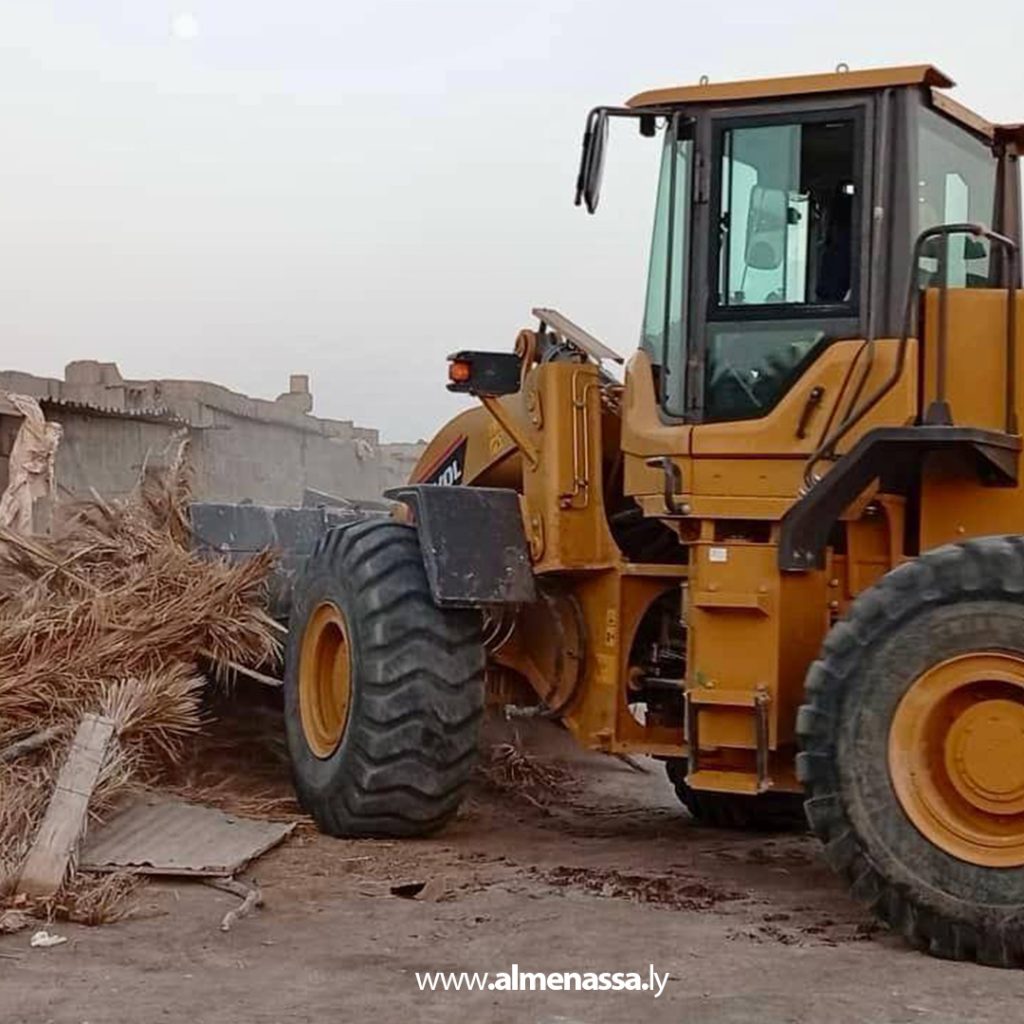 extra Recovered11 6 لجنة إعادة تنظيم الجنوب تواصل إزالة عشوائيات الهجرة غير الشرعية في الجفرة