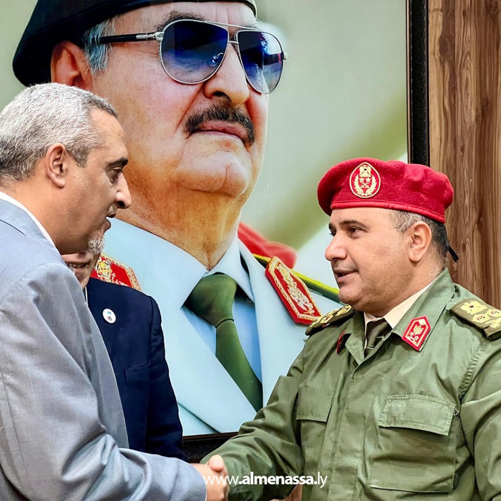 extra11 30 الفريق أول خيري التميمي يستقبل وفد الاتحاد الليبي للثقافة الرياضية