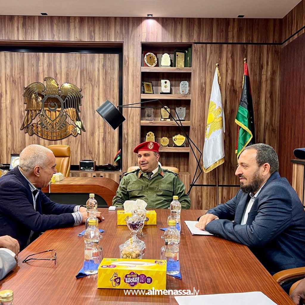 extra111 13 الفريق أول خيري التميمي يستقبل وفد الاتحاد الليبي للثقافة الرياضية