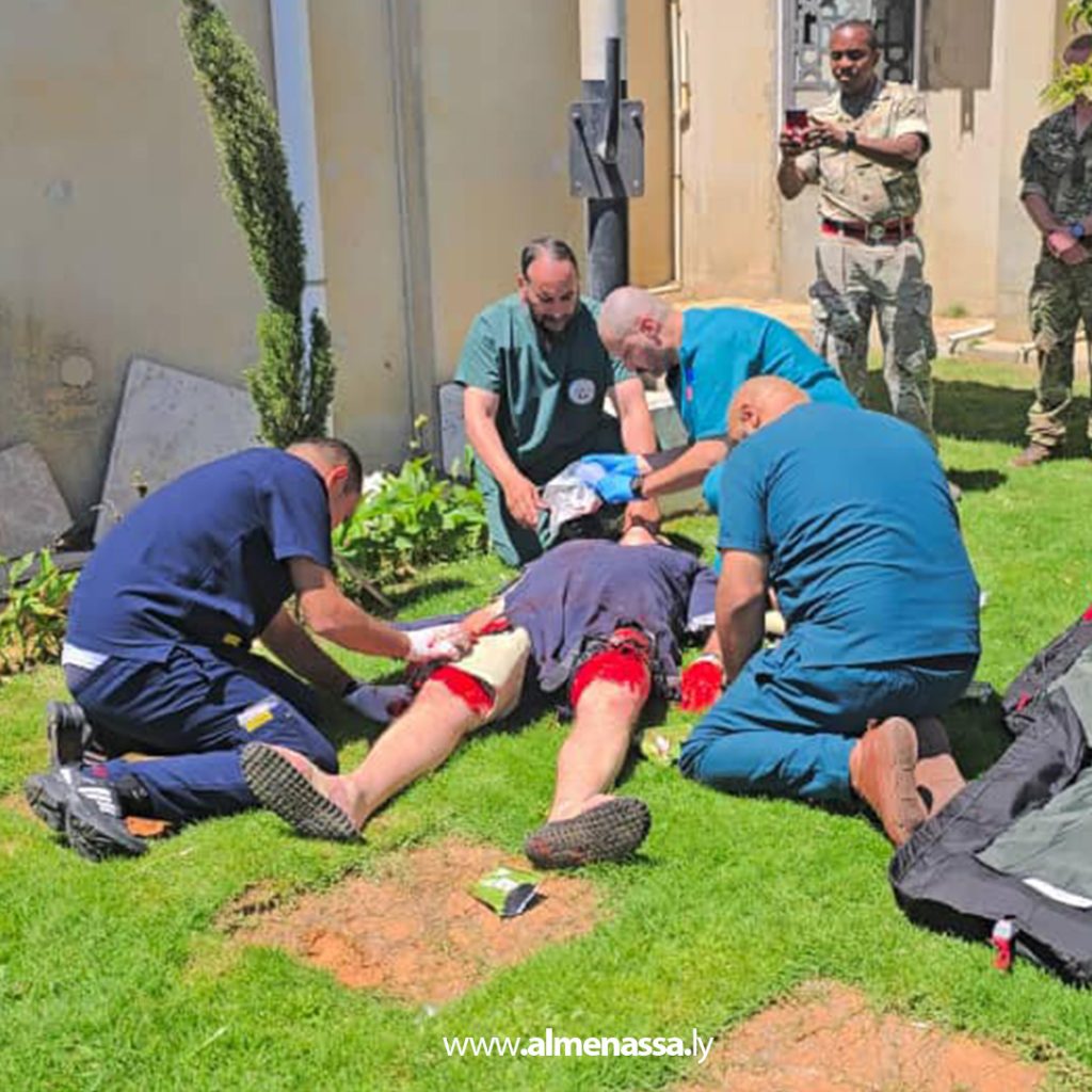 extra111 85 عودة فريق التدريب الطبي البريطاني إلى ليبيا لتعزيز قدرات الإسعاف الميداني