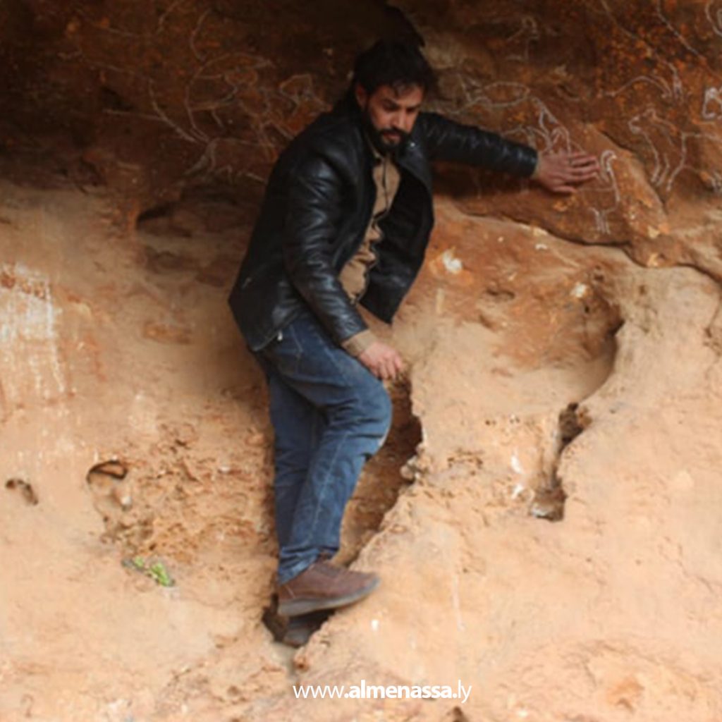 extra1111 57 فريق من مراقبة أثار توكرة يجري زيارة لمواقع أثرية في وادي جازا ترجع لما قبل التاريخ