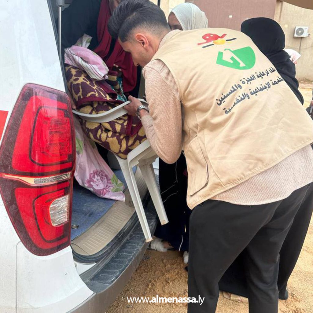 extra3 16 دار الوفاء تتكفل بسيدة ليبية وطفلها يعيشان في ظروف صحية واجتماعية سيئة للغاية بمنطقة النجيلة