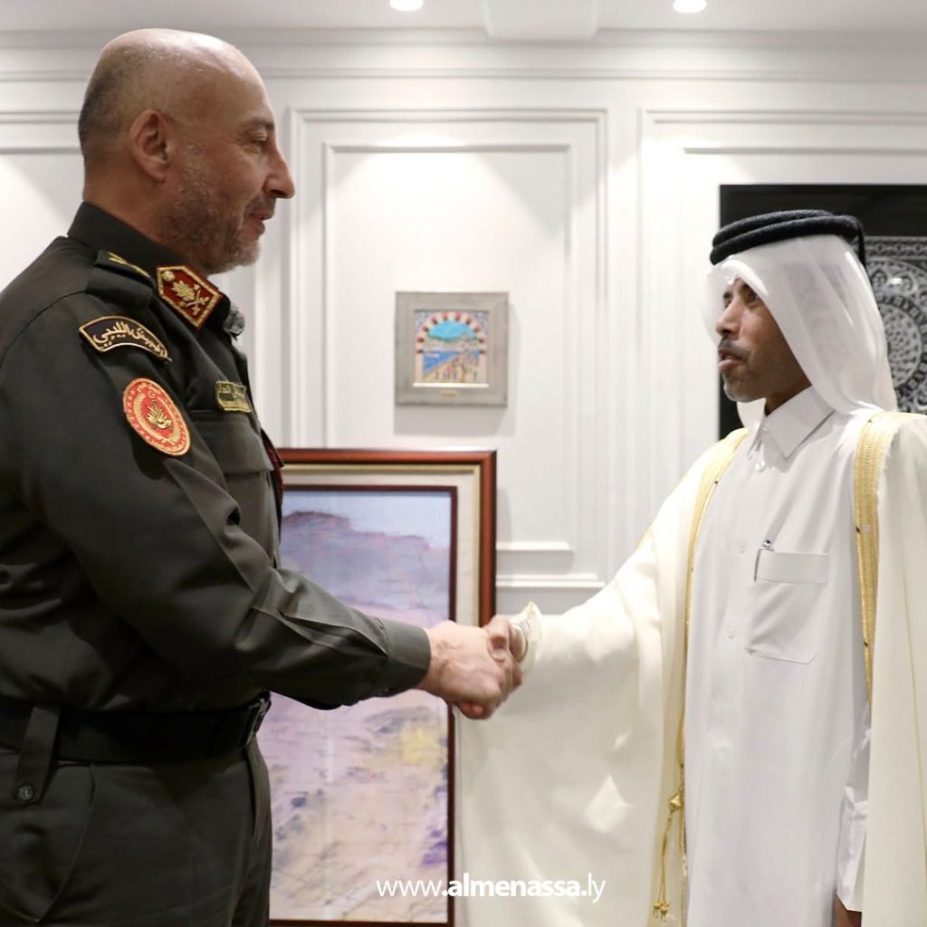 extra7 1 الحداد يستقبل سفير دولة قطر لدى ليبيا