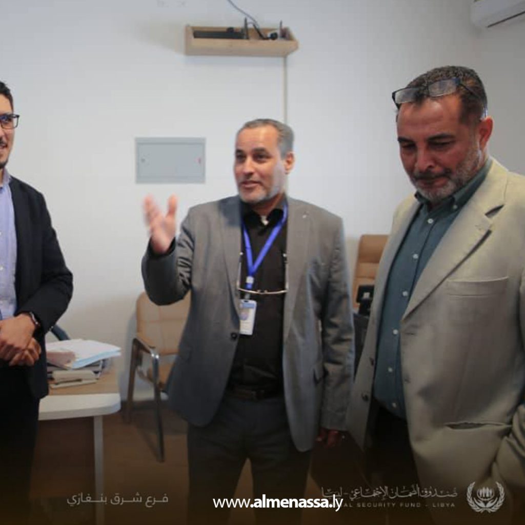 gh 1 مدير إدارة شؤون الفروع بصندوق الضمان الاجتماعي يتفقد فرع شرق بنغازي ويشيد بمستوى الأداء