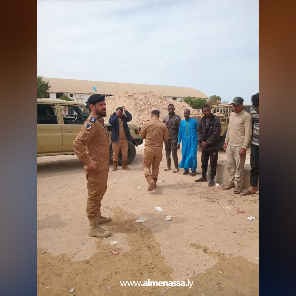 ghm جهاز مكافحة الهجرة غير الشرعية ينفذ حملة تفتيشية في ضواحي بنغازي