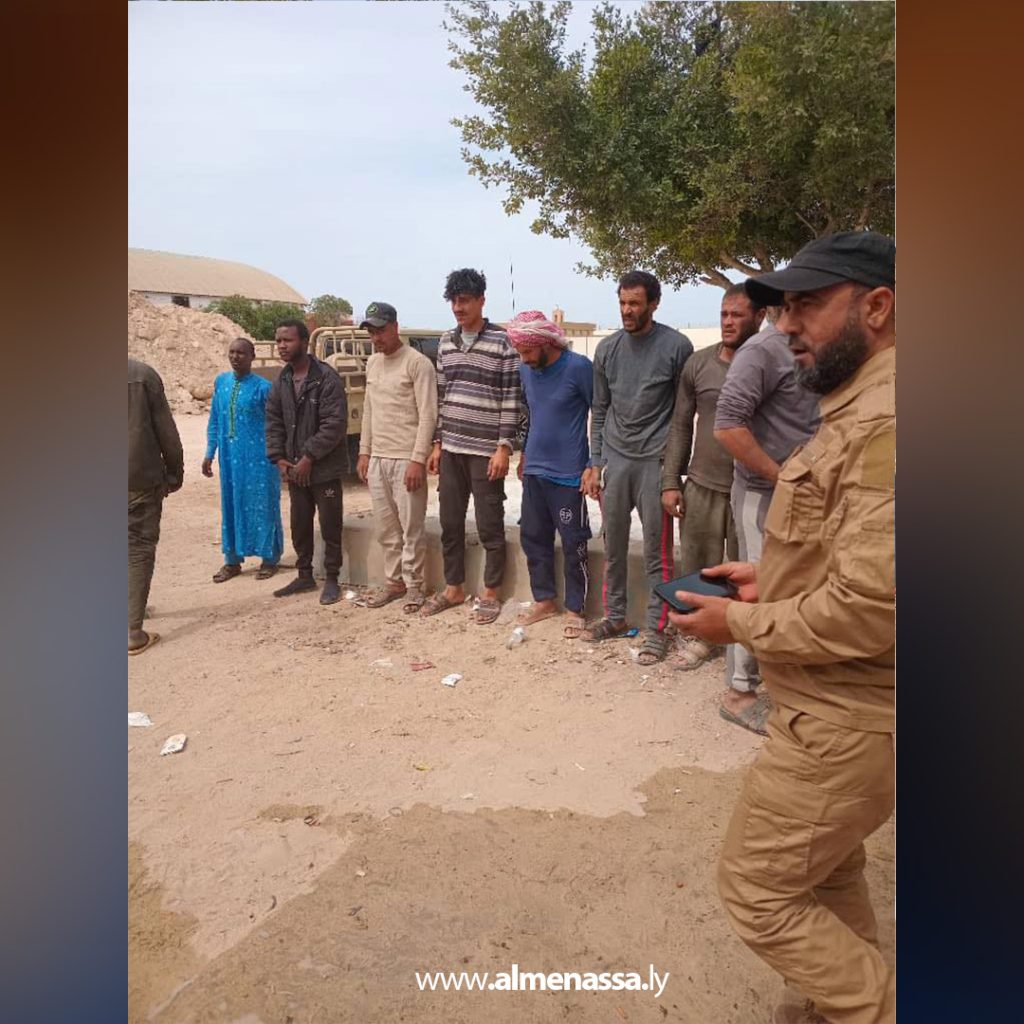 thm جهاز مكافحة الهجرة غير الشرعية ينفذ حملة تفتيشية في ضواحي بنغازي