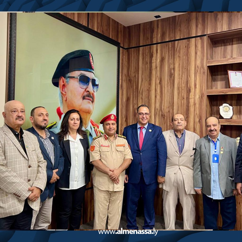 01 23 وفد الثقافة الرياضية العربي يشيد بجهود القيادة العامة في استتباب الأمن ونهضة بنغازي العمرانية والرياضية