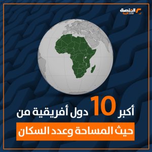 أكبر 10 دول أفريقية من حيث المساحة وعدد السكان