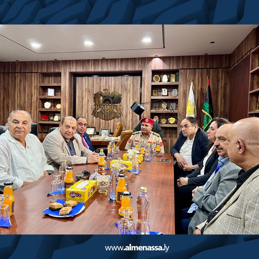 014 وفد الثقافة الرياضية العربي يشيد بجهود القيادة العامة في استتباب الأمن ونهضة بنغازي العمرانية والرياضية